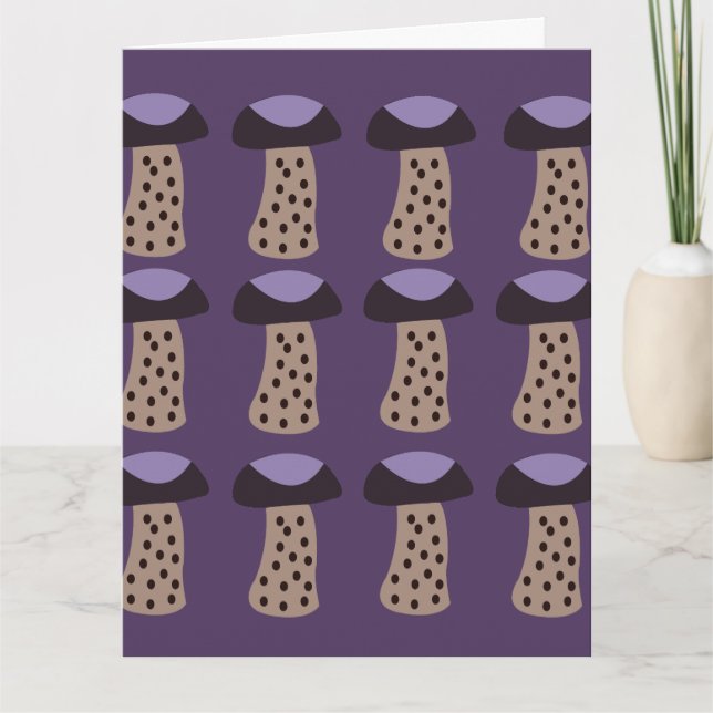 Cartão Cogumelo Roxo (Frente)