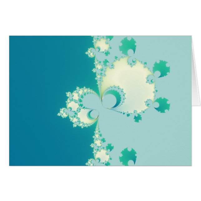 Cartão Cogumelos Fractais (Frente Horizontal)