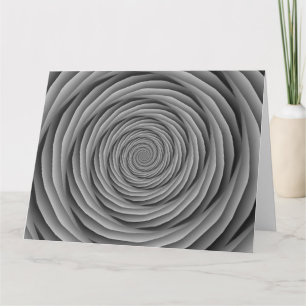 Cartão Coiled Cables in Black and White Big Greeting Card