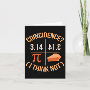 Cartão Coincidência Acho Que Não 3,14 Byckwards É Engraça