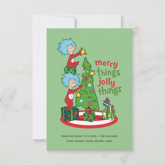 Cartão Coisa Um Coisa Dois Coisas Alegres Coisas Divertid (Frente)