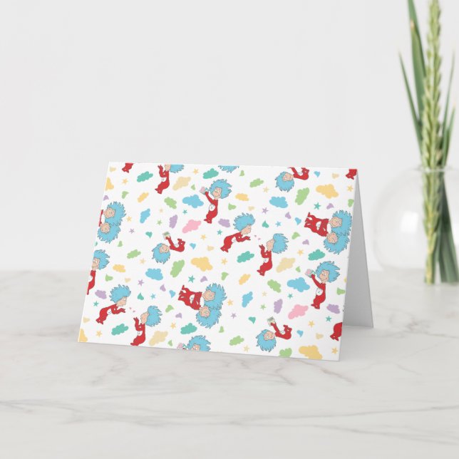 Cartão Coisa Uma Coisa Dois Padrões De Coisas Doce (Frente)