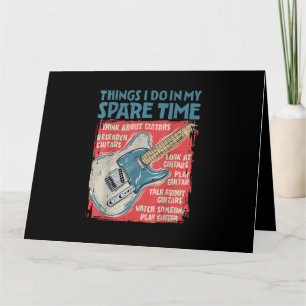 Cartão Coisas De Violão Que Eu Faço No Meu Tempo De Sobre