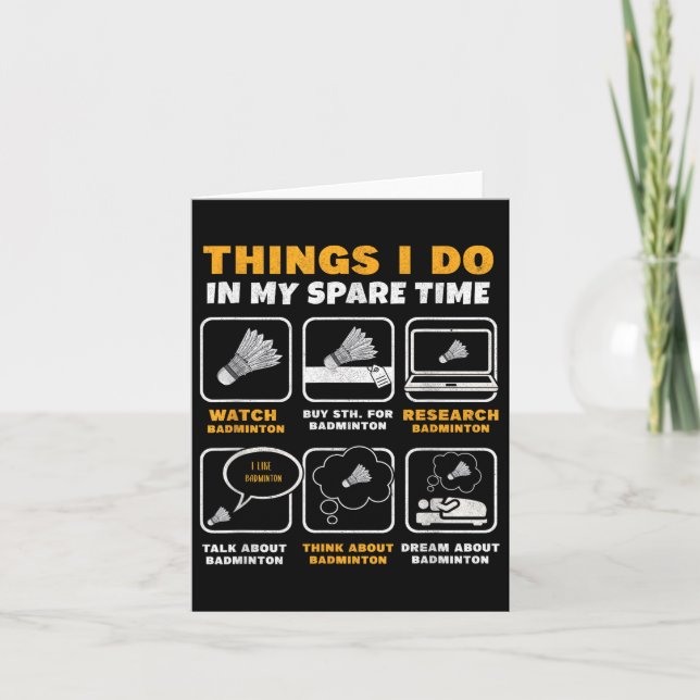 Cartão Coisas Que Eu Faço No Meu Tempo De Sobrevivência E (Frente)