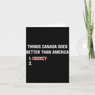 Cartão Coisas que o Canadá faz melhor que a América humor