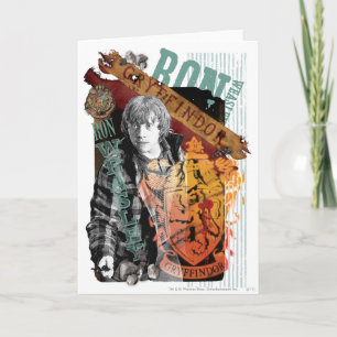 Cartão Colagem 1 de Ron Weasley