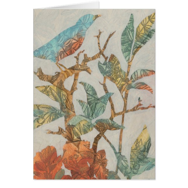 Cartão Colagem Aviária I (Frente)