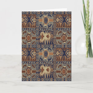Cartão Colagem Contemporâneo Tribal Africano