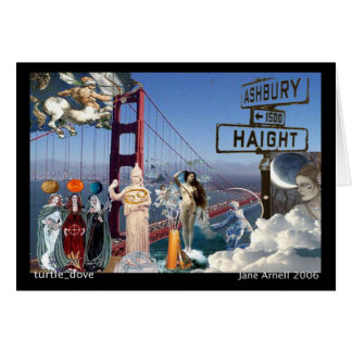 Cartão colagem da carta da arte da astrologia