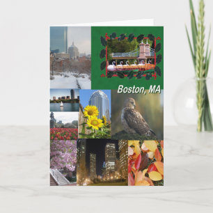 Cartão Colagem da foto de Boston, Massachusetts