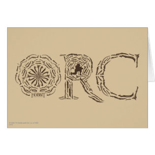 Cartão Colagem de Armas Orc