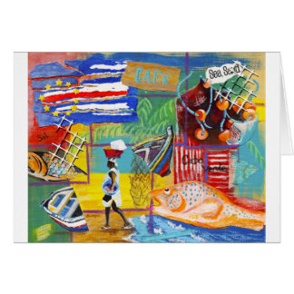 Cartão Colagem de Cabo Verde