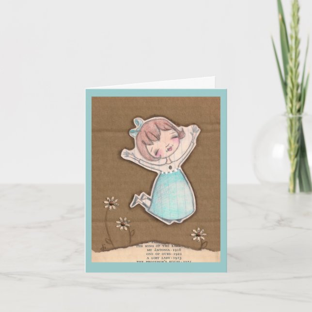 Cartão Colagem de Cartolina Salta - Placa (Frente)