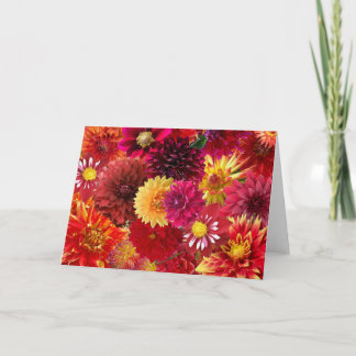 Cartão Colagem de Dália