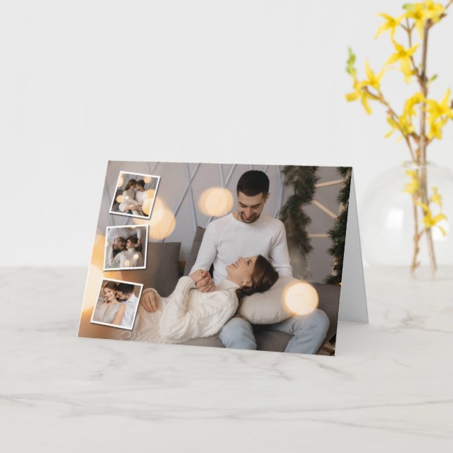 Cartão Colagem de Fotografias do Design 4 (Flor Amarela)