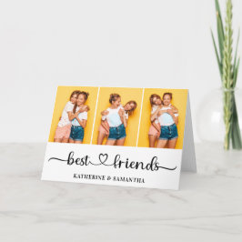 Cartão Colagem de Fotografias Personalizada 3 Melhores Am