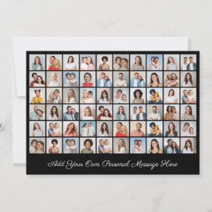 Cartão Colagem de Fotos 60 Adicione Sua Própria Saudação