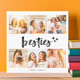 Cartão Colagem de Fotos das Melhores Amigas