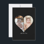 Cartão Colagem de Fotos em Forma de Coração 2<br><div class="desc">Este design de foto em forma de coração personalizado organiza lindamente suas memórias favoritas em forma de coração, simbolizando amor e conexão. Perfeito para ocasiões especiais como aniversários, casamentos ou Dia dos Namorados, este design destaca seus momentos preciosos de forma significativa e artística. Seu layout único cria um objeto de...</div>