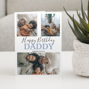 Cartão Colagem de Fotos Moderna 3   Aniversário