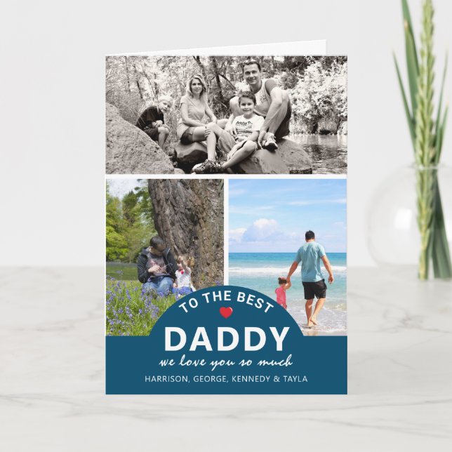 Cartão Colagem de Fotos Moderna | Na Melhor Das Hipóteses (Frente)