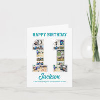 Colagem de Fotos Número 11 do Aniversário de Anive