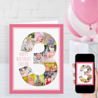 Colagem de Fotos Número 3 Aniversário de 3 Anos da