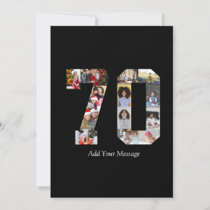 Cartão Colagem de Fotos Número 70