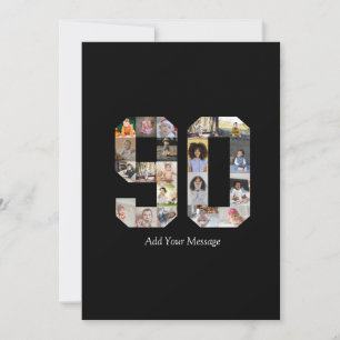Cartão Colagem de Fotos Número 90