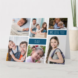 Cartão Colagem de Fotos Pai Nós Te Amamos