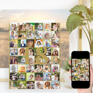 Cartão Colagem de fotos para 18 anos ou qualquer idade pa