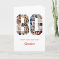 Colagem de Fotos Personalizada do Número 80 de Ani