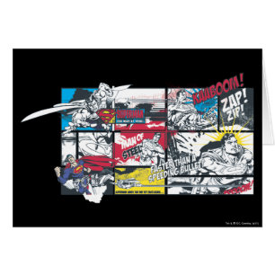 Cartão Colagem de HQ Superman