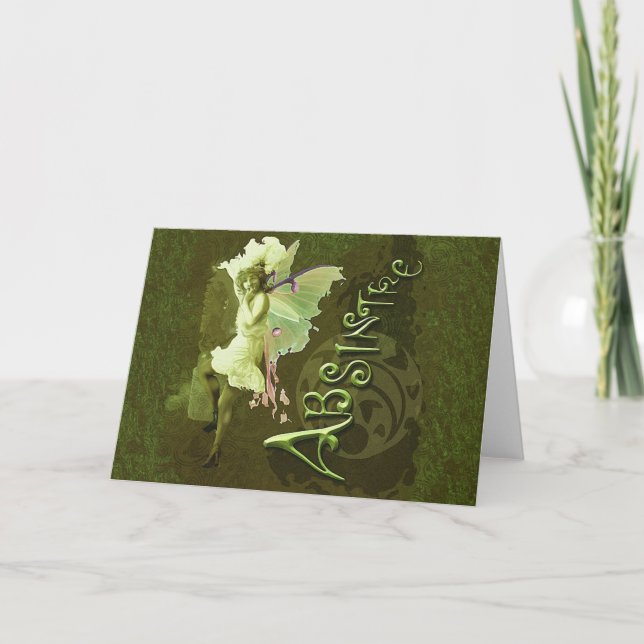 Cartão Colagem de Láteas Verdes III (Frente)