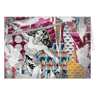 Cartão Colagem de Mulher Maravilha 5