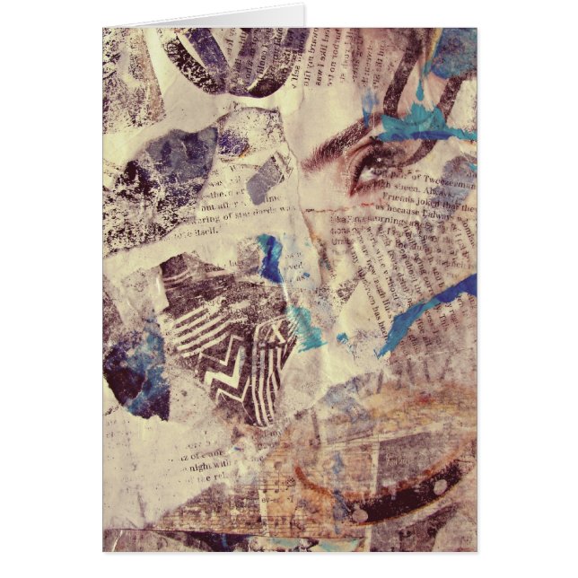 Cartão Colagem de Olhos (Frente)