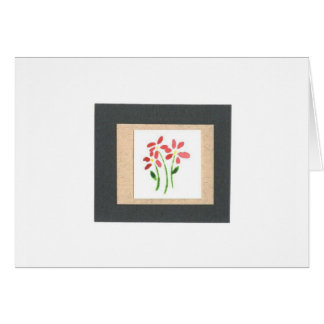 Cartão Colagem de papel da aguarela