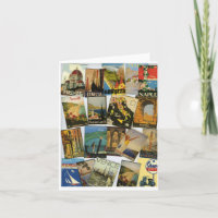 Colagem de Posteres de viagens italianos Vintage