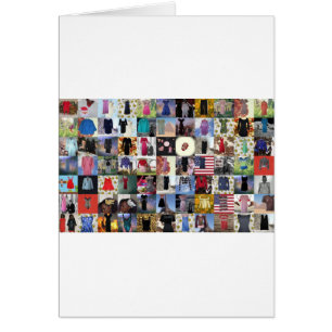 Cartão colagem de vintage