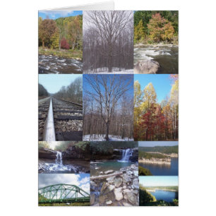 Cartão Colagem do cenário