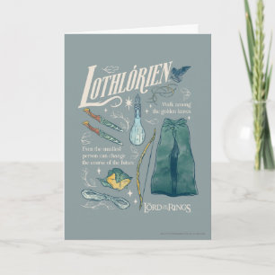 Cartão Colagem Gráfica em Aquarela LOTHLORIEN™