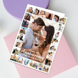 Cartão Colagem Personalizada de Aniversário de Casamento<br><div class="desc">Expresse seu amor persistente com nosso cartão de colagem de aniversário personalizado, uma compilação impressionante de momentos queridos compartilhados com seu cônjuge. Esta carta maravilhosamente trabalhada apresenta uma colagem cuidadosamente curada capturando a essência de sua vida juntos. Do outro lado, uma mensagem sincera é revelada, mostrando a profundidade do seu...</div>