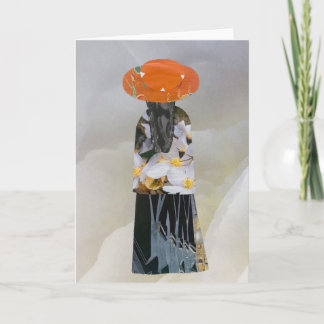 Cartão Colagem Única da Terra, Vazio Amelia