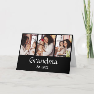 Cartão Colar de Avó Personalizado Estabelecido em 3 Fotos