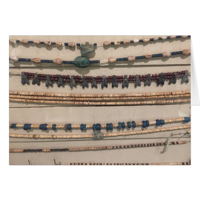 Cartão Colares da egiptologia (Frente Horizontal)