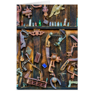 Cartão Coleção antiga na parede