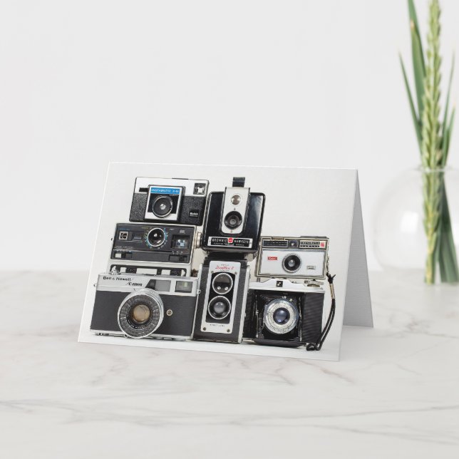 Cartão coleção de câmeras retrô (Frente)