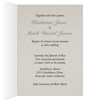 Cartão coleção de Casamentos de Cinzas SmartElegance