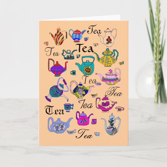 Cartão Coleção de chaleiras (vazio) (Frente)