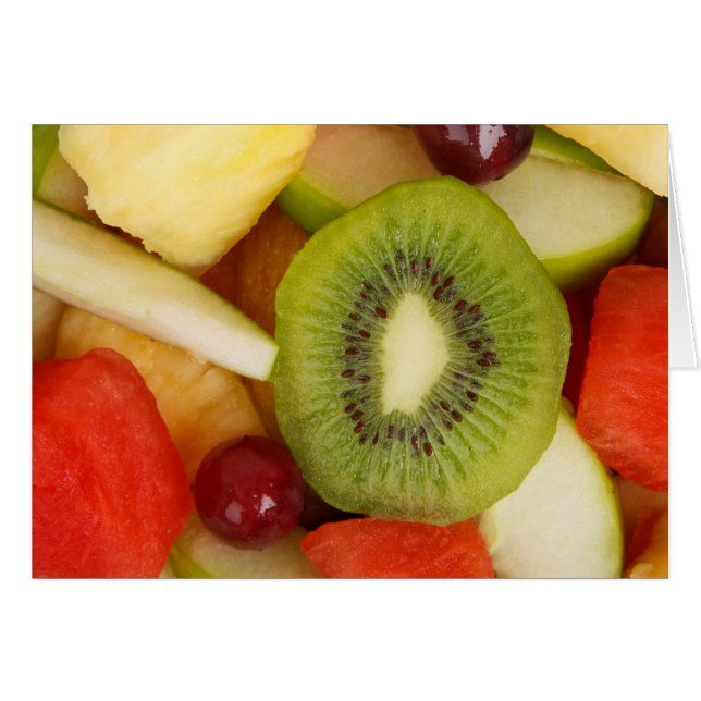 Cartão Coleção de frutas (Frente Horizontal)